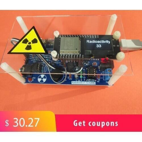 DIY Geiger Counter Module Assembled DIY Geiger Counter Kit Miller Tube GM Tube Nuclear Radiation Detector Radiation Meter