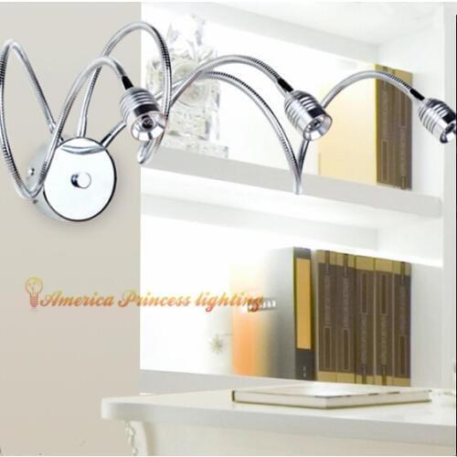 Free shipping LED light effect bedside wall lamp bedroom hallway bathroom mirror front lamps , material: iron, AC220V
