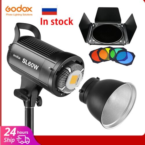 Free DHL Godox LED Video Light SL-60W 5600K White Version Video Light Continuous Light Bowens Mount for Studio Video