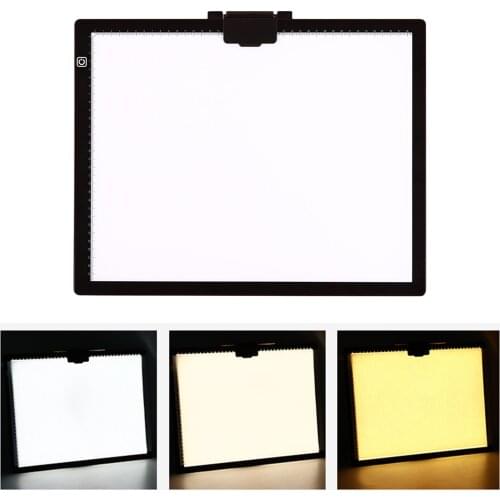 A3 Light Box Light Pad Artcraft Tracing Light Board Ultra-Thin USB Powered Dimmable LED for Diamond Painting Tatoo Pad Animation