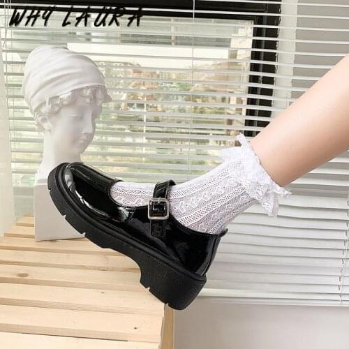 Mary Jane shoes buckle belt round toe summer outdoor casual ladies shoes student party shoes