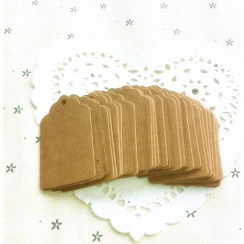 Vintage Kraft Paper Gift Cards Tags Label with Swirl Edges for Wedding Decoration DIY Card Making Scrapbooking Paper Crafts