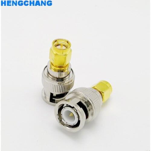 BNC male to SMA male connector adapter BNC to SMA RF connector 10pcs