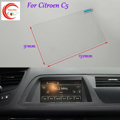 7 Inch Car GPS Navigation Screen HD Glass Protective Film For Citroen C5 Interior Sticker Accessories
