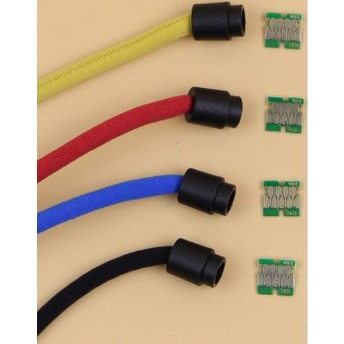 20 pcs/lot BK C M Y Ink cartridge Chip for Epson SureColor F6070 F7070 F9070 F6000 F7000 F9000 one time use cartridge chip