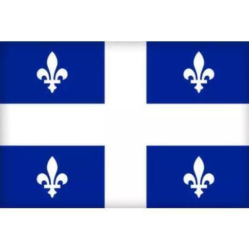 Quebec Canada Flag 3ft x 5ft Polyester Banner Flying 150* 90cm Custom flag outdoor UA38