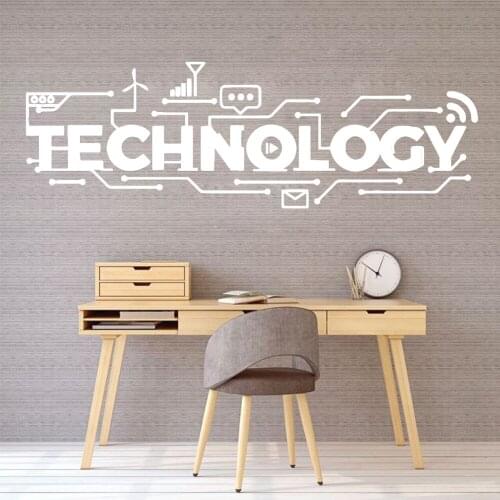 Technology Wall Stickers Self Adhesive Art Wallpaper For Baby Kids Rooms Decor Background Wall Art Decal