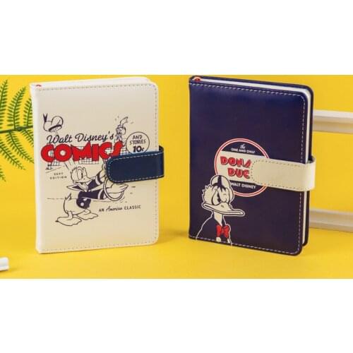 Disney Series A6 Leather Notebook Handbook Cartoon Student Diary Weekly Planner Agenda Notepad Stationery School Supplies Gifts