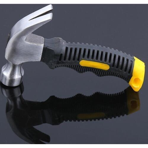 Round head plastic handle Magnetic claw hammer For woodworking and Electronic tool, mini hammer rubber hammer tool
