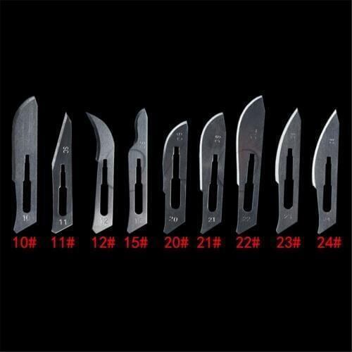 500PCS/BOX Deasin 11# 20# 21# 22# 23# 24# 25# Scalpel Blades For Dental medical Stainless Steel Surgical Blade
