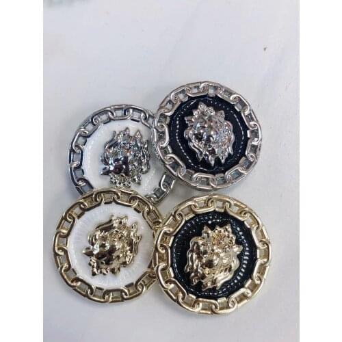 10pcs pearl metal buttons garment coat sewing accessories buttons for clothing crafts rhinestone cobachon