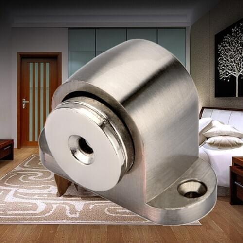 Strong Magnetic Door Stopper Suction Gate Supporting Hardware Powerful Mini Door Stop with Catch Screw Mount