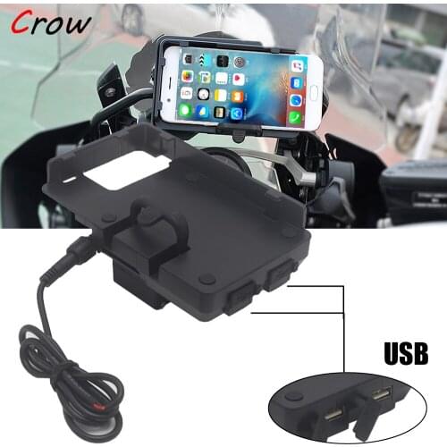 Motorcycle USB Charger Mobile Phone Holder Stand Bracket For BMW R1200GS r1200 GS R1250GS Motorcycle Accessories