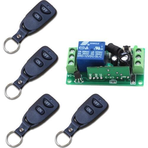 New Arrival RF Wireless Remote Control Switch with Remote Control with 2 Button Fixed Code 315mhz 433mhz for Choose