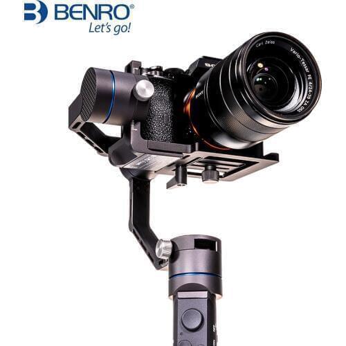 Benro R1 Professional Handheld 3-axis stabilizer for camera and mobile phone Gimbal anti-shake Multifunction Stabilizer