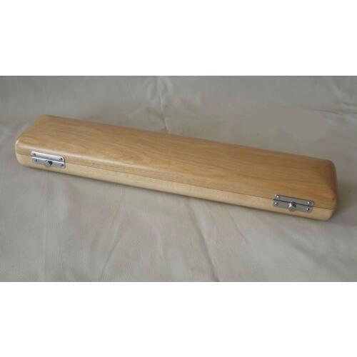 Solid wood luxury 17 hole flute box without handle flute curved box of musical instrument bags