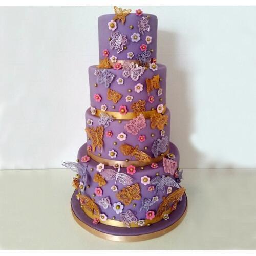 Butterfly Lace Silicone Mold Fondant Mould Cake Decorating Tool Chocolate, Gumpastes Mold, Sugarcraft, Kitchen Accessories