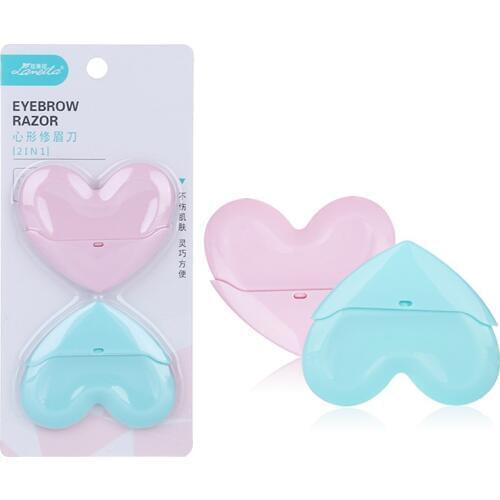 2 PCS Folding Eyebrow Trimmer Stainless Steel Blade Face Hair Razors Women Brow Shaver Removal Eye Makeup Tools Accessories