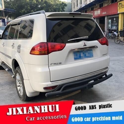 For Pajero Spoiler 2010-2013 Mitsubishi Pajero QBK Spoiler ABS plastic Material Car Rear Wing Color Rear Spoiler