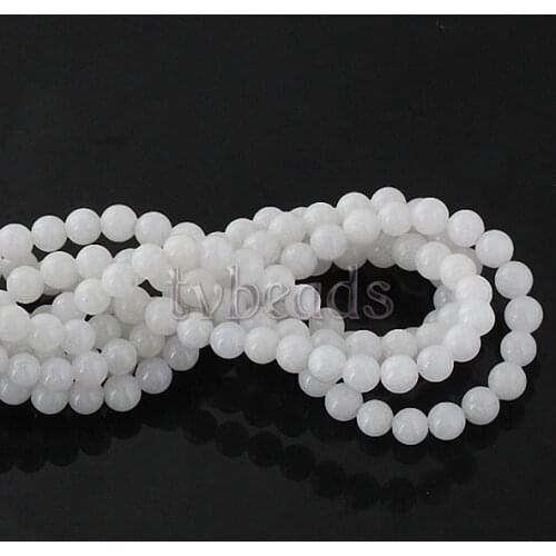 TUMBEELLUWA 4mm Natural Stone Beads Round Jade Charms For Jewelry Making DIY Necklace Bracelet Accessories