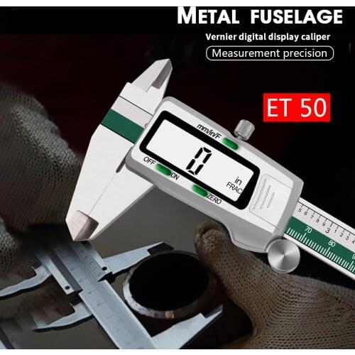 Stainless Steel High Accuracy Electronic LCD Digital Display Slide Caliper Vernier Ruler with Measuring Range of 0-150mm