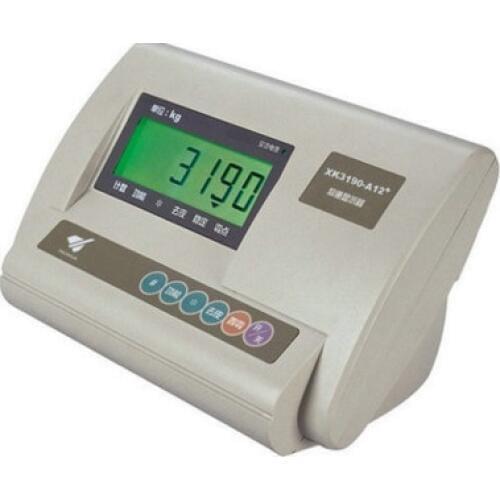 YAOHUA XK3190-A12+ Platform Scale LCD Display English Panel Weight Indicator Without battery
