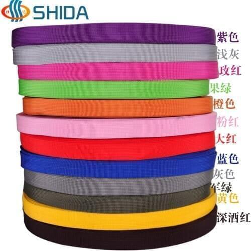 Hot Sale 2cm width 20yards Colorful Polypropylene Webbing Ribbon Tape for Bags&Apparel & Hand Made Sewing Accessories Belt