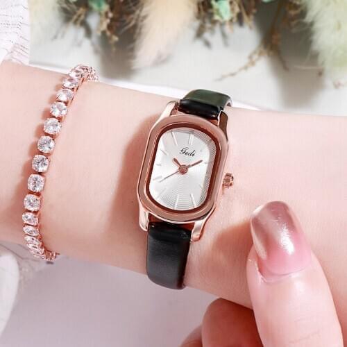 Top Luxury Brand Womens Watch Japan Quartz Hours Clock Fashion Woman Clock Real Leather Strap Girls Retro Birthday Gift Female