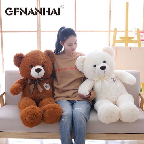 1pc 90cm kawaii stuffed soft Teddy bear plush toy high quality lovely animal pillow for kids girls birthday & Valentines gift