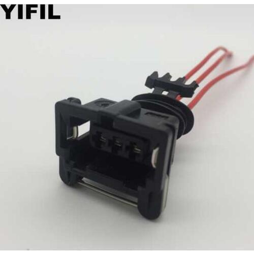 10pcs/lot 3 Pin/Way AMP Power Timer JPT Connector Restrictor Sensor Fuel Spray Nozzle/Oil Throttle Plug With Pigtail For Bosch