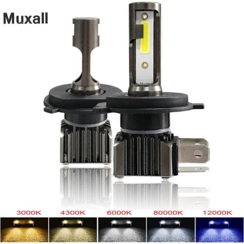 2020 New 2PCS H7 LED 12000LM/Pair Mini Car Headlight Bulbs H8 LED H4 H1 H9 H11 Headlamps Kit 9005 HB3 9006 HB4 Auto LED Lamps M2