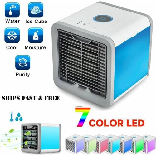 3-in-1 Air Conditioner Cooler Humidifier Cleans Dust Particles Multifunction Summer USB Cooling Fan Three Gear Mode Water Cooler
