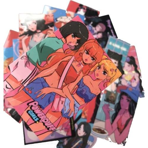 37PCS INS Wind Girl character stickers Fashion wear lady sisters Hand Account Material Handbook Sticker Album DIY Stickers