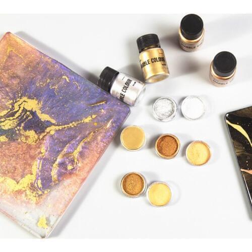 3g Marble Metallic Resin Pigment Mold DIY Pearl Powder Epoxy Resin Colorant Glitter Resin Dye Jewelry Making