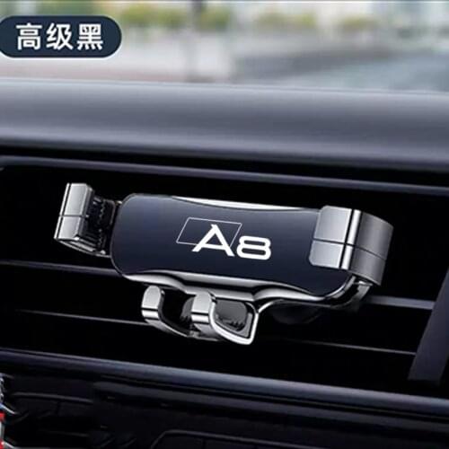 For Audi A3 A4 A5 A6 A7 A8 Car Accessories Metal Phone Holder Car Navigation Mobile Phone Holder Bracket Support