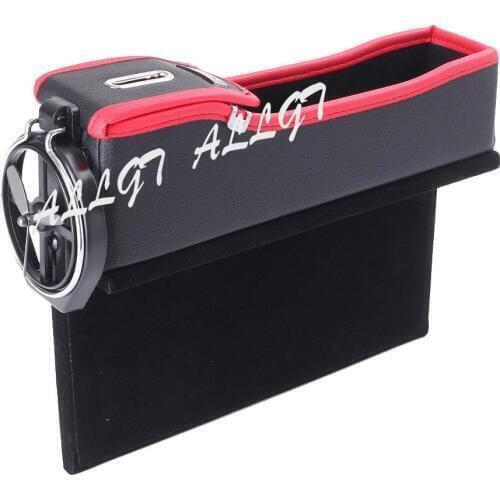 Car Driver Seat Storage Organizer Box w/ Cup Coil Pocket Left side fit Universal