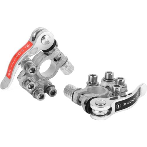 2pcs Terminal Quick Release Disconnect Pure Copper with Hex Wrench Positive Negative for SAE/JIS TYPE A Posts