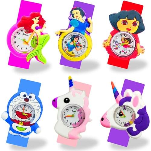 Girl Princess Watch Children Student Watch Pony/Unicorn Kids Quartz Watches Baby Gift Relogio Infantil Reloj Ninos Montre Enfant