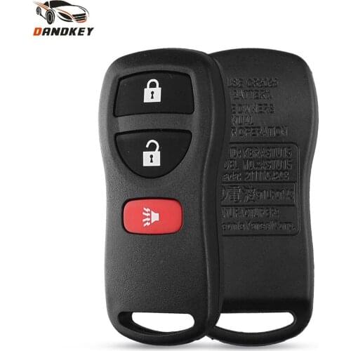 Dandkey 2+1 3 Buttons Remote Key Shell Fob Case For Nissan Quest Tiida Livina X-Trail Paladin 2003 2004 2005 2006 Keyless Entry