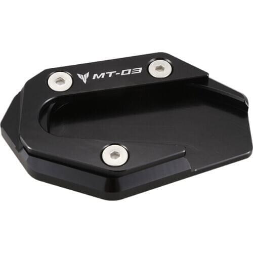 For Yamaha Mt03 MT-03 2015-2018 Blue&Black Motorcycle Aluminum Side Stand Enlarger Extension Plate for YAMAHA R3