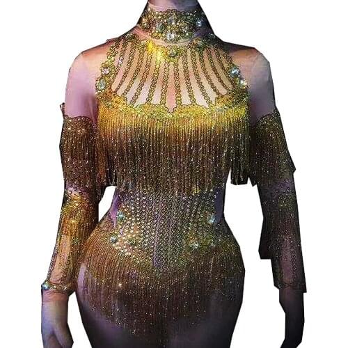 Sparkly Rhinestones Women Off Shoulder Jumpsuits Nightclub Bar Prom Party Outfit Singer Jazz Dance Stage Costume Hip Hop Romper