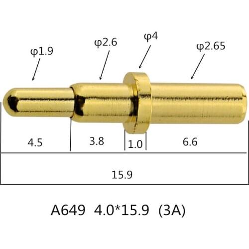 Pogo Pin Charging Pogo Pin Probe Current Pin Positioning Pin Gold-plated Contacts A649