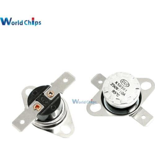 KSD301 203*F / 95*C Degree Celsius N.C. Temperature Switch Thermostat 250V 10A