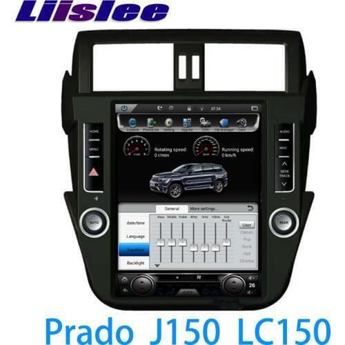 LiisLee Car Multimedia GPS Audio Radio Stereo For TOYOTA Land Cruiser Prado J150 LC150 2014~2017 Original Style Navigation NAVI