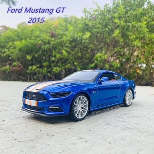 Maisto 1:24 Ford Mustang-GT simulation alloy car model crafts decoration collection toy tools gift