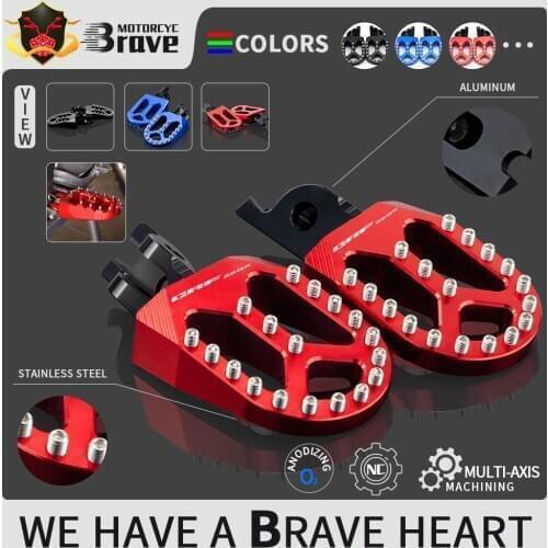 Motorcycle CNC Footrest Footpeg Foot Pegs For HONDA CRF250X 2004-2017 CRF450X 2005-2019 CRF 250X 450X