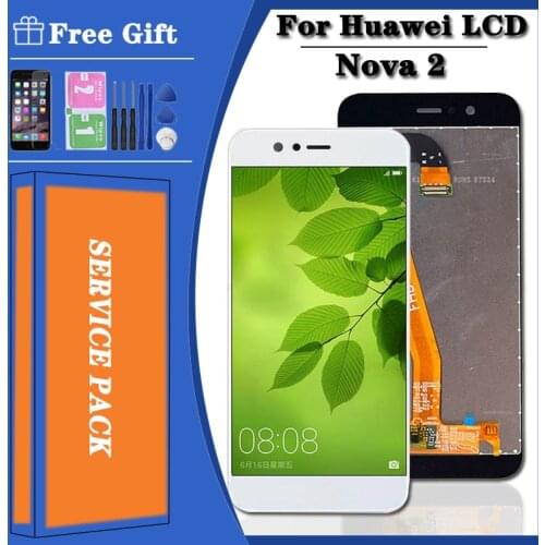 Original Nova2 LCD For Huawei Nova 2 LCD Touch Screen Assembly Screen PIC-AL00 PIC-TL00 PIC-LX9 For huawei Nova2 display frame