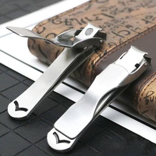Professional Portable Travel Manicure Nail Clippers Stainless Steel Nail Cutter Pedicure Toenail Fingernail Trimmer Thick Nails