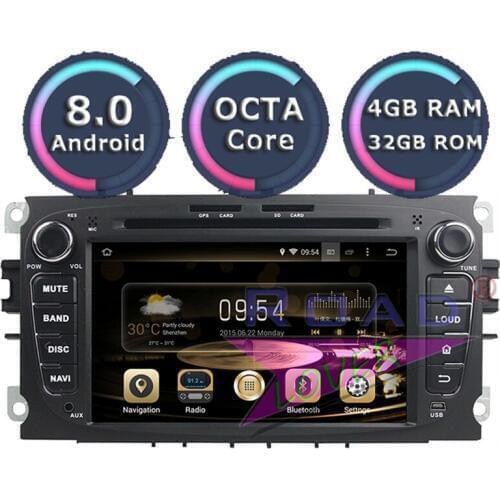 Roadlover Android 8.0 Car PC DVD Player Autoradio For Ford Focus Mondeo S-MAX Connect 2008 2009 2010 2011 Stereo GPS Navigation