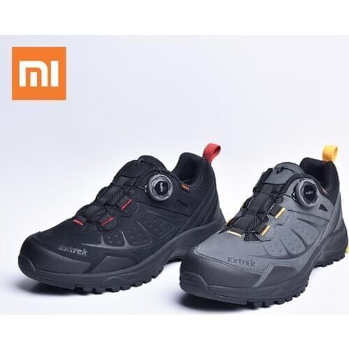 Xiaomi Extrek Waterproof Habu Knobs Outdoor Walking Shoes Cowhide Mens Sneakers Quick Drying Antibacterial Climbing Hiking Shoes